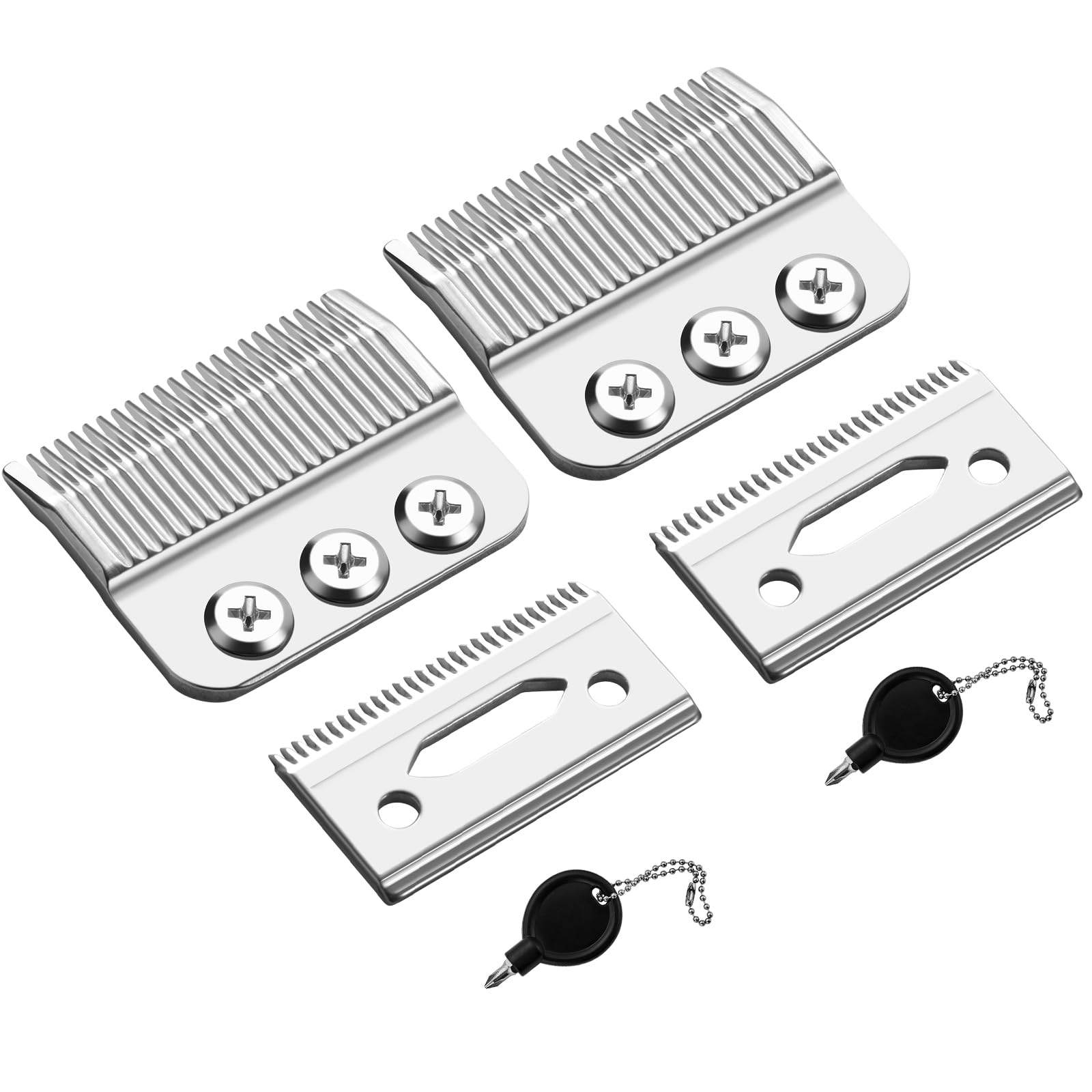 Photo 1 of 1005-100 Professional 3-Hole Blade,Compatible with Wahl Designer,Senior, Cordless Designer,Pilot,Sterling 4 and Nugget Clippers, 1mm-3mm Cut Length(Sliver) (2 Packs)