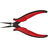 CHP PN-2006 Long-Nose Pliers, Pointed Nose, Flat Outside Edge, Smooth Jaws, 32mm Jaw Length, 1.2mm Nose Width, 3mm Thick Stee