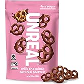 UNREAL Milk Chocolate Covered Pretzels, 3.5 OZ