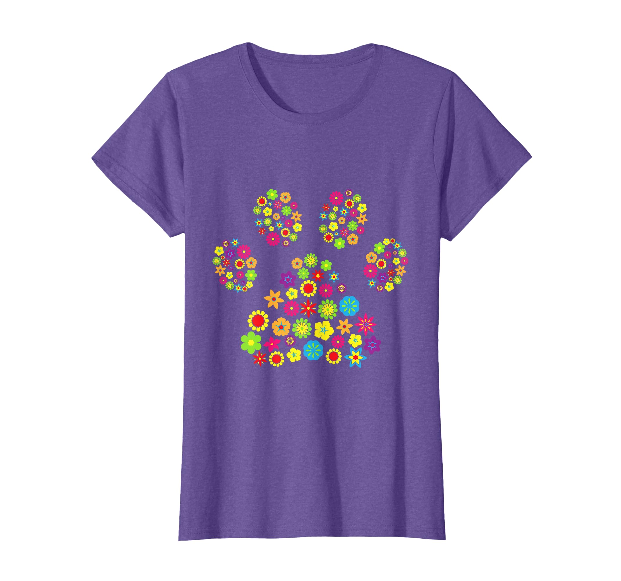 Dog paw flowers dog mom miss Dog Lovers Bello T-Shirt