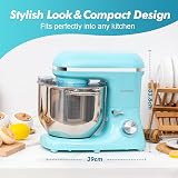 Aucma Stand Mixer 7.5L 1400W With Bowl Dough Hook Whisk Beater Blue view 5