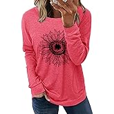 onlypuff Long Sleeve Shirts for Women Fall Fashion Tops Clothing