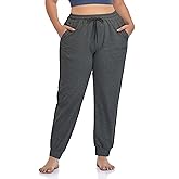 ZERDOCEAN Women's Plus Size Joggers Pants Active Sweatpants Tapered Workout Yoga Lounge Pants with Pockets