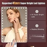 FASCINATE Lighted Makeup Vanity Mirror 45 LED, 360° Rotation, USB Rechargeable view 4