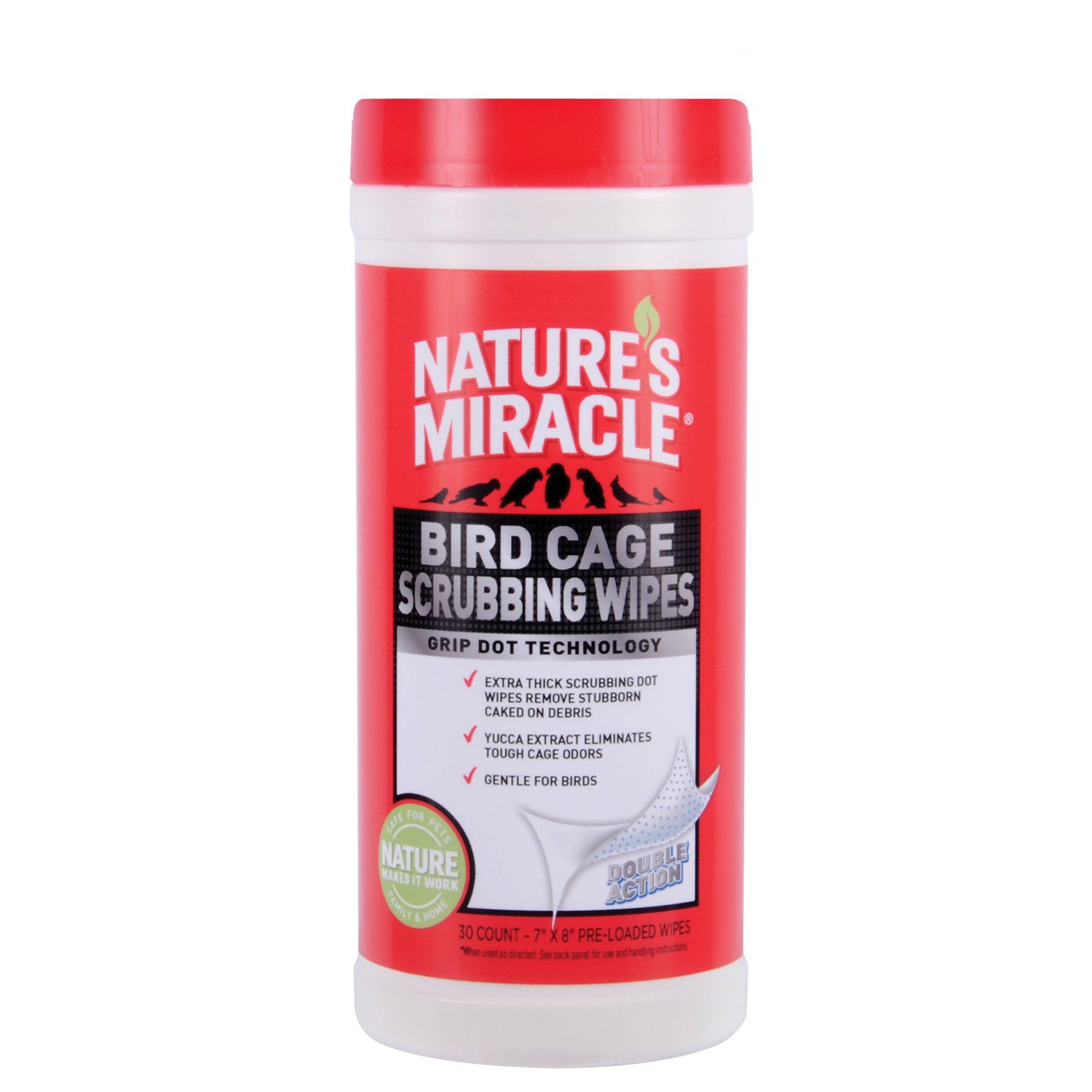 Nature’s Miracle 30 Count Bird Cage Scrubbing Wipes Petz Bitz Pets Shop
