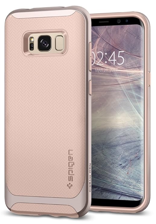Spigen 565CS21601 Neo Hybrid für Samsung Galaxy S8 Hülle, Zweiteilige Handyhülle Modische Muster Silikon und PC Rahmen Schutz