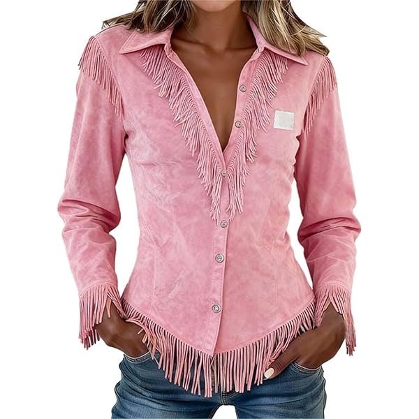 Chemise Western Femme Spindle River - Manches Longues, Coton, Taille M - Vintage USA