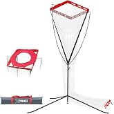 JOLORLY Volleyball Setter Spike Trainer, Adjustable Height Solo Practice Equipment for Setting, Spiking, Hitting, Serving, Easy Ball Reload, Heavy Duty Stable Base for Indoor &amp; Outdoor Training
