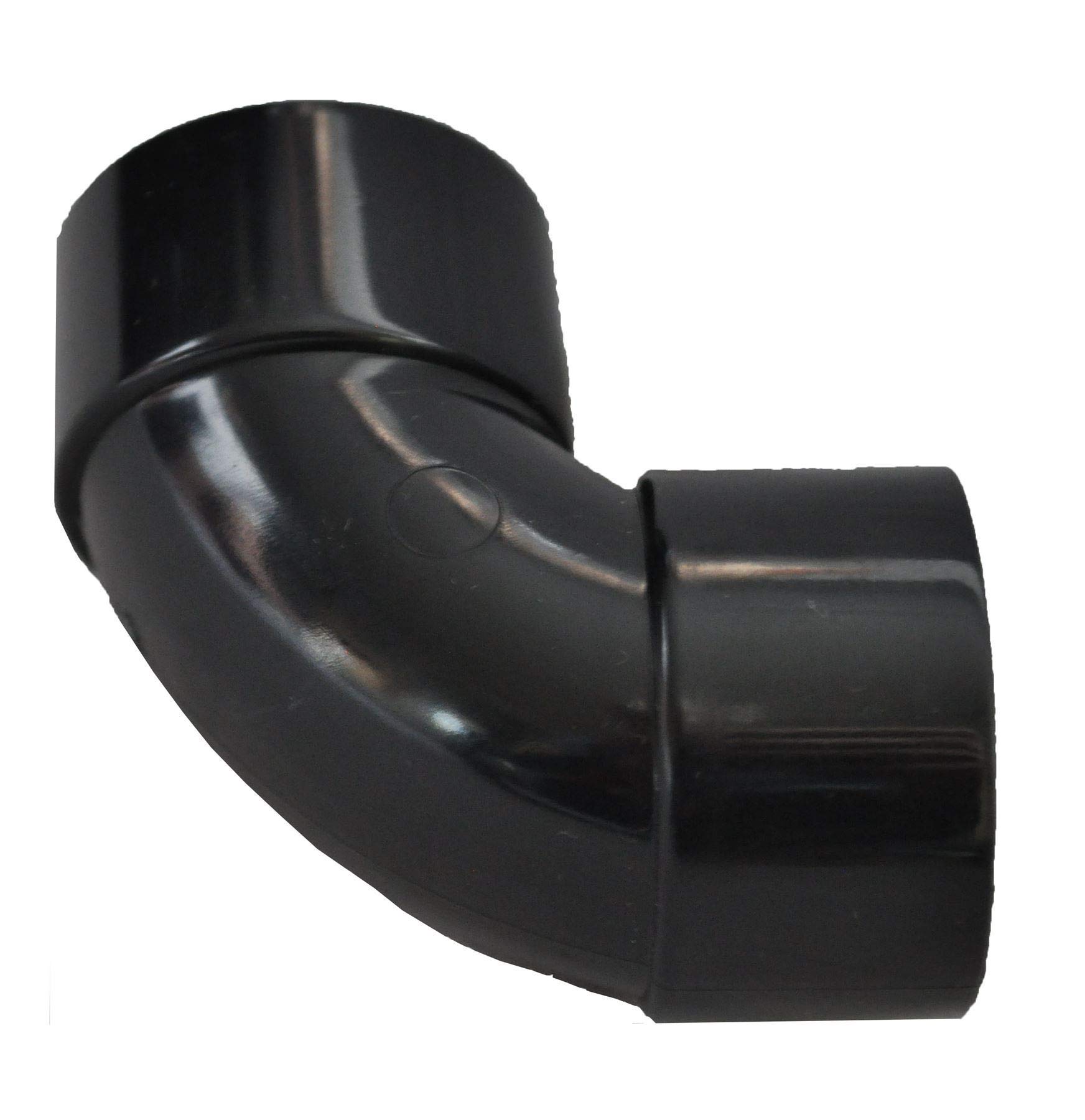 Solvent Black 40mm (43mm) Waste Pipe Swept Bend - Pack of 5
