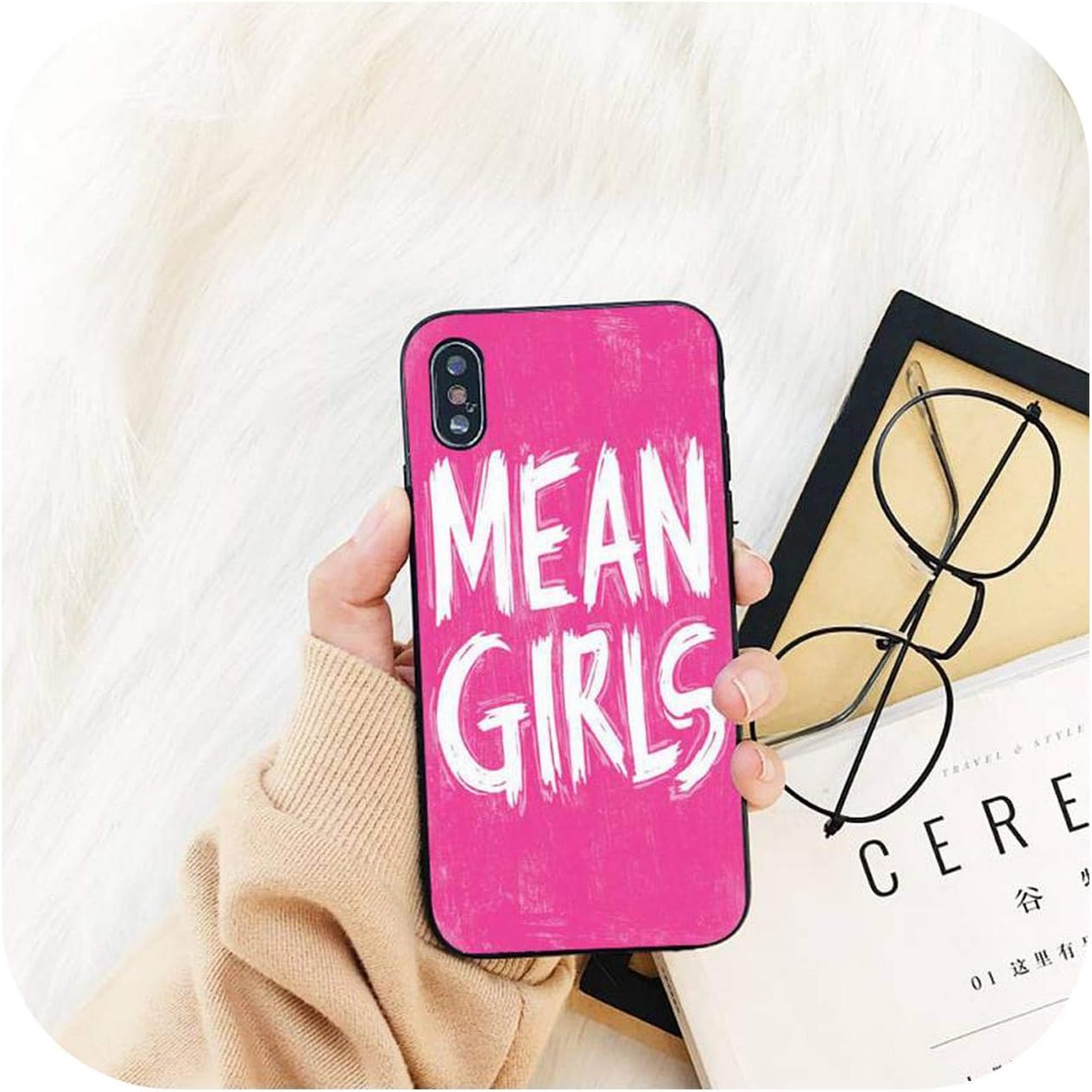 Doublesweet Mean Girls Burn Book TPU Black Phone Case