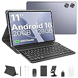 2025 Android 16 Tablet with Keyboard, 20GB+128GB 11