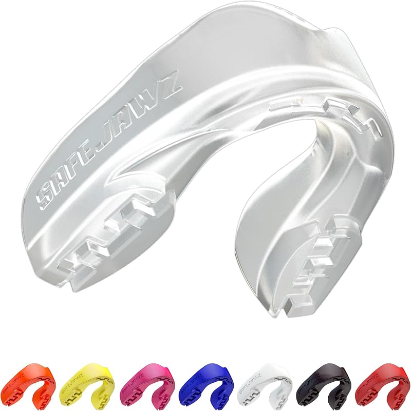 SAFEJAWZ Mouthguard Slim Fit Junior Case Clear