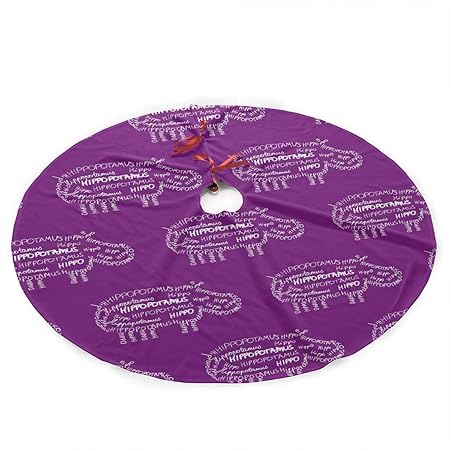 Calligramma Stella Di Natale.Ererba228 Ippopotamo Calligramma Viola Albero Di Natale Gonna Rustico Albero Di Natale Decorazioni Gonne Vacanza Decorazioni Per Festa Amazon It Casa E Cucina