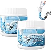 2Pcs Powerful Drain Opener, Pipeline Dredging Agent, New Sink Drain Cleaner, Wild Tornado Pipe Dredge, Upgrade Pipes Cleaning Tool for Kitchen & Bathroom Quick Cleaning, Fast Acting Toilet Unclogger