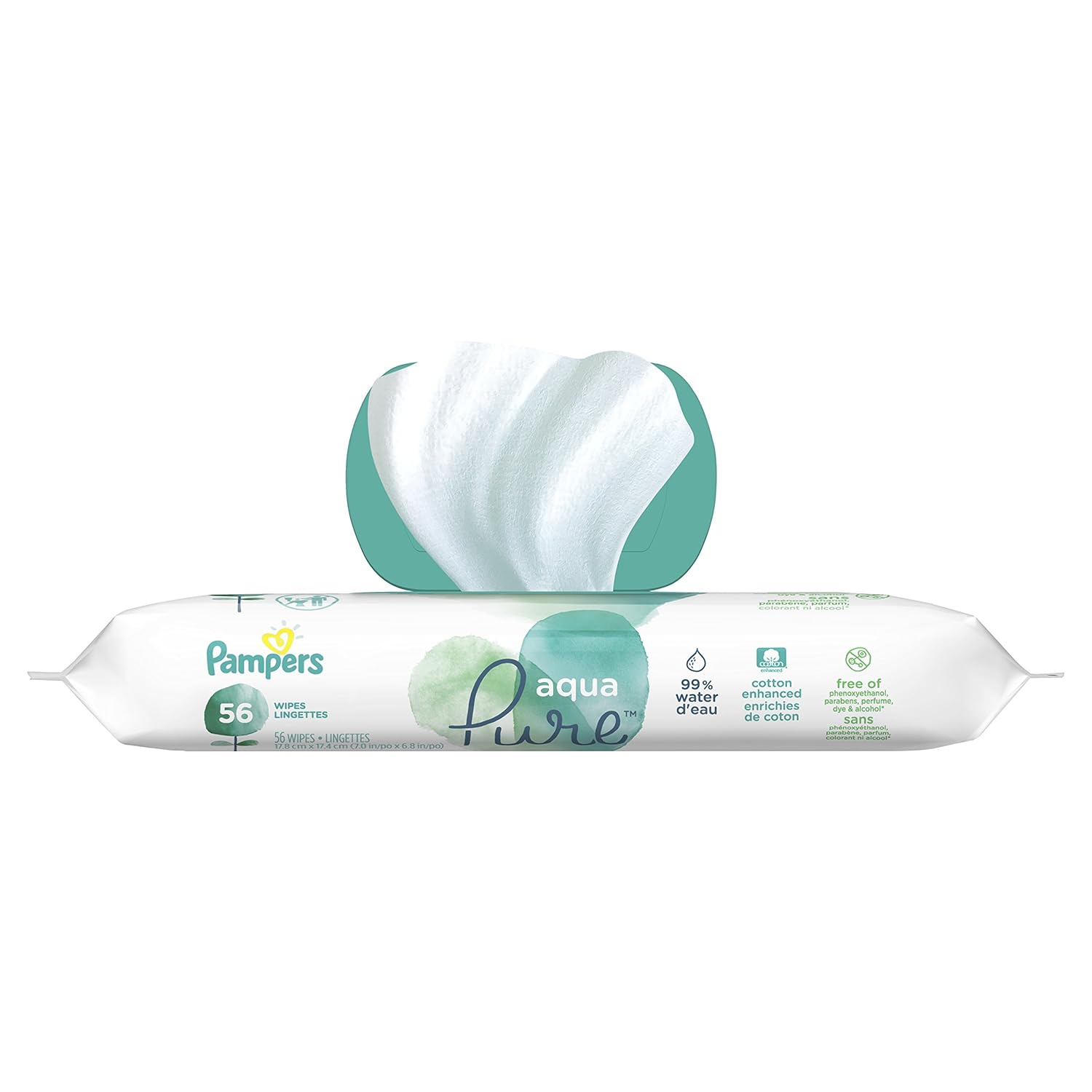 pampers aqua pure wipes 336