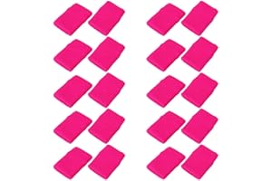 Mallofusa 10 Pack Colorful Sports Basketball Football Absorbent Wristband Party Outdoor Activity