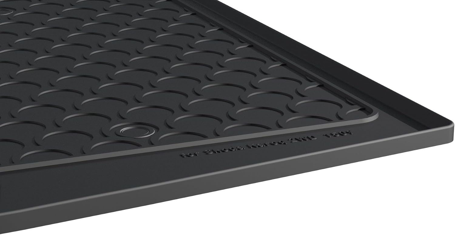 Gledring Rubbasol (Rubber) Boot Mat compatible with Skoda Karoq 2WD/WD 7/2017- (Lower variable floor), Black - Image 5