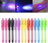 iZoeL 14 Invisible Ink UV Pens Set 7 Colours Secret Messages Kids Gift view 1