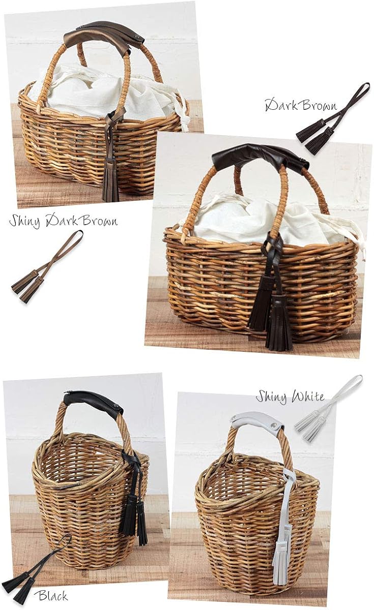 Amazon 本革レザー タッセル チャーム バッグチャーム 日本製 レディース シャイニーホワイト キーホルダー チェーン