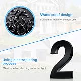 Vicloon 3D Mailbox Numbers Self Adhesive 3 Inch ABS Acrylic Door House Numbers view 4