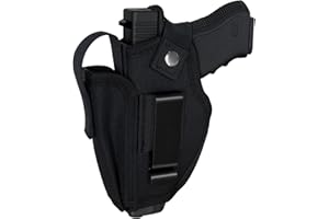 LGTFY Universal Concealed Carry Gun Holsters Right Left Hand with Mag Pouch for Men Women, IWB/OWB 380 9mm Holsters for Pistols, Fits S&W M&P Shield Glock, Similar Handguns