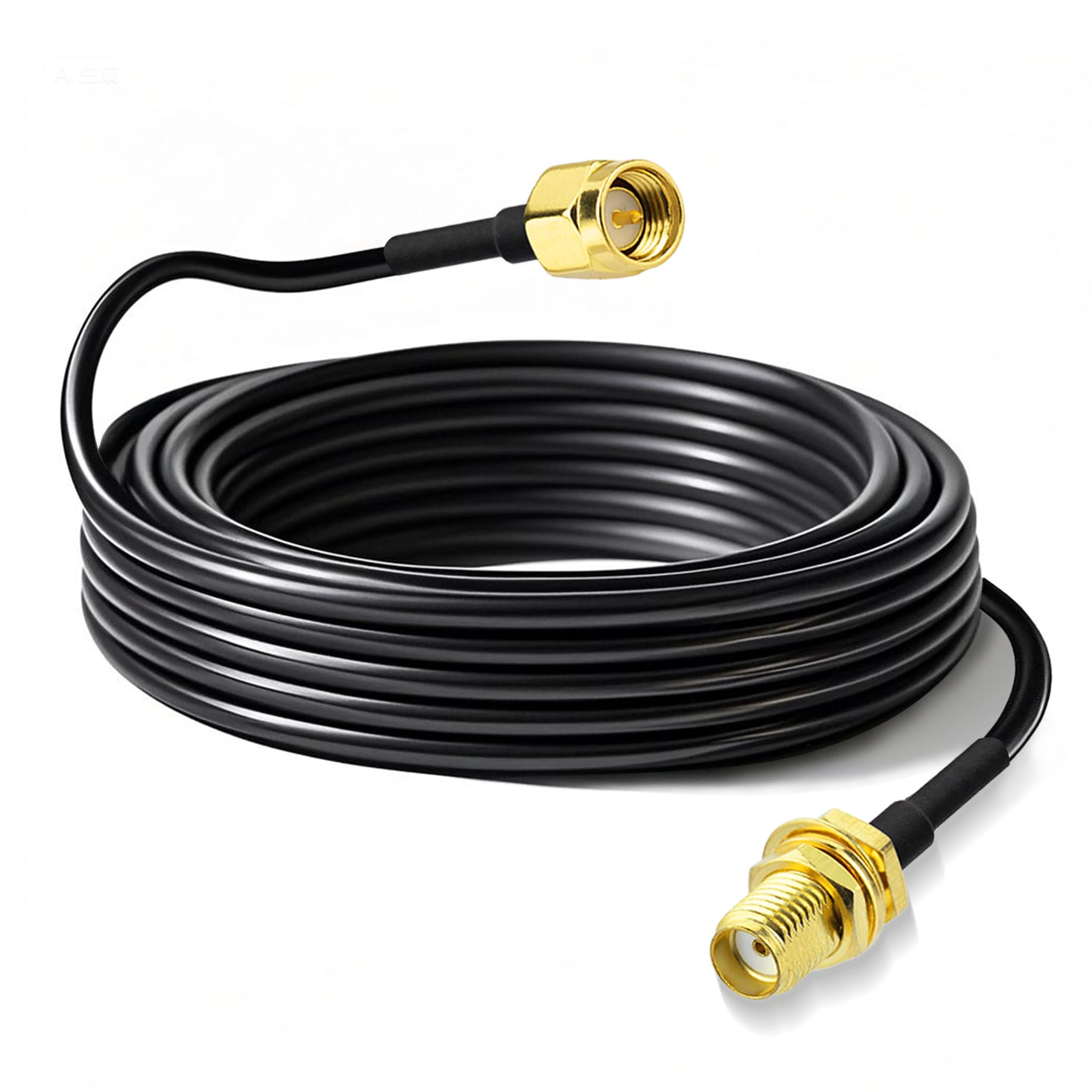 Bingfu SMA 4G Antenna Extension Cable SMA Male to Female Bulkhead Mount RG174 5Meter Aerial Extension Cable Compatible with WiFi/4G LTE Router Gateway Modem Cellular SDR Dongle Receiver