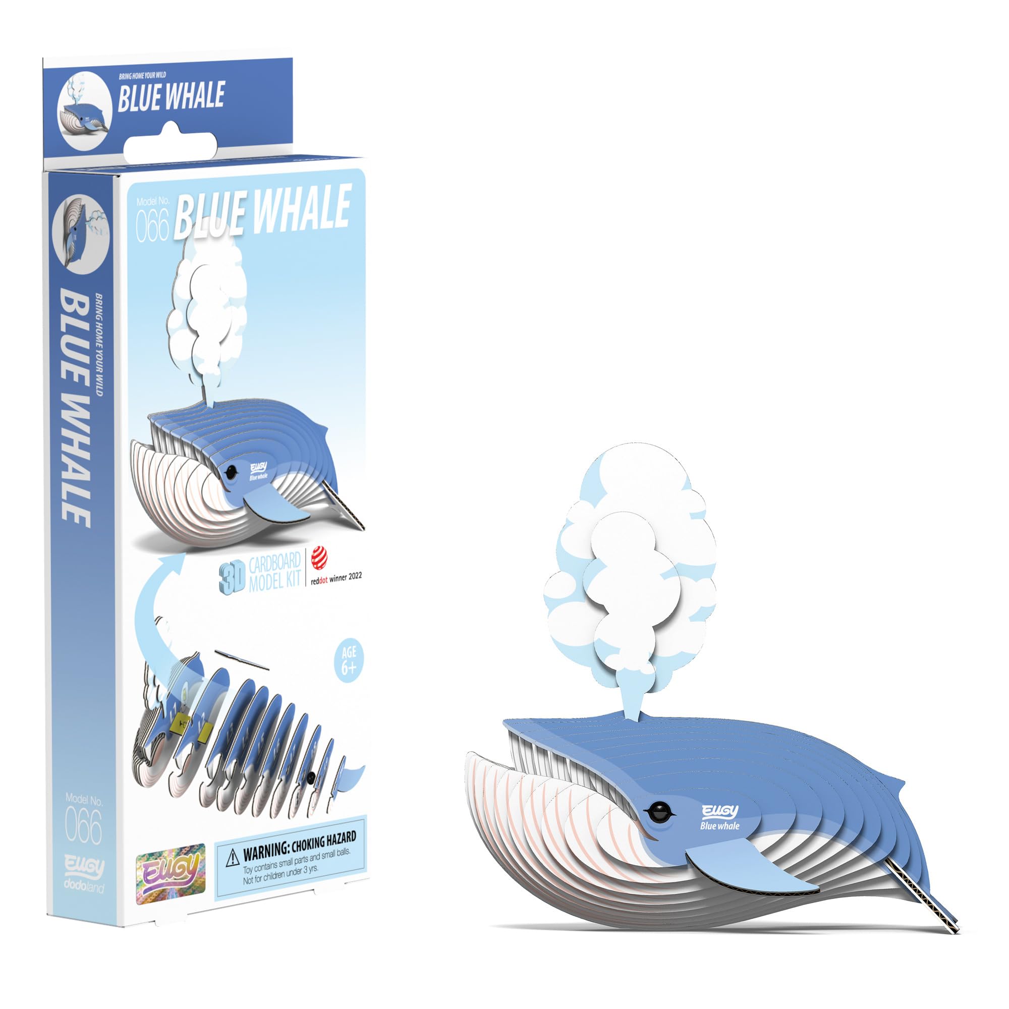 EUGY 3D Blue Whale Model Craft Kit