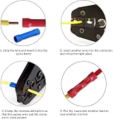 YEYIT 200Pcs Butt Connectors Set BV1.25 BV2 BV5.5 Automotive Crimp Terminals view 4
