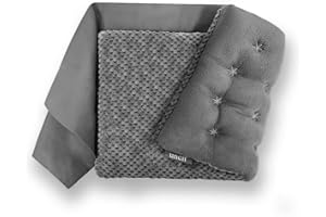 uncn Heating Pad Microwavable with Washable Cover 15x9" Microwave Heat Pack Hot Pads Moist Bean Bag for Neck and Shoulders Mu