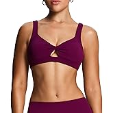 Aoxjox Women's Workout Sports Bras Fitness Training Gym Athlenza Twist Low Impact Bra Lumastretch™ Yoga Crop Tank