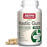 Jarrow Formulas Mastic Gum 1000 mg - 60 Veggie Caps - Mastic Gum Capsules Supporting Stomach and Duodenal Health - 30 Servings
