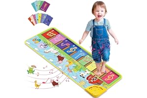 Joyjoz Baby Musical Mats with 25 Music Sounds, Musical Toys Child Floor Piano Keyboard Mat Carpet Animal Blanket Touch Playmat Early Education Toys for Baby Girls Boys Toddlers (1 to 5 Years Old)