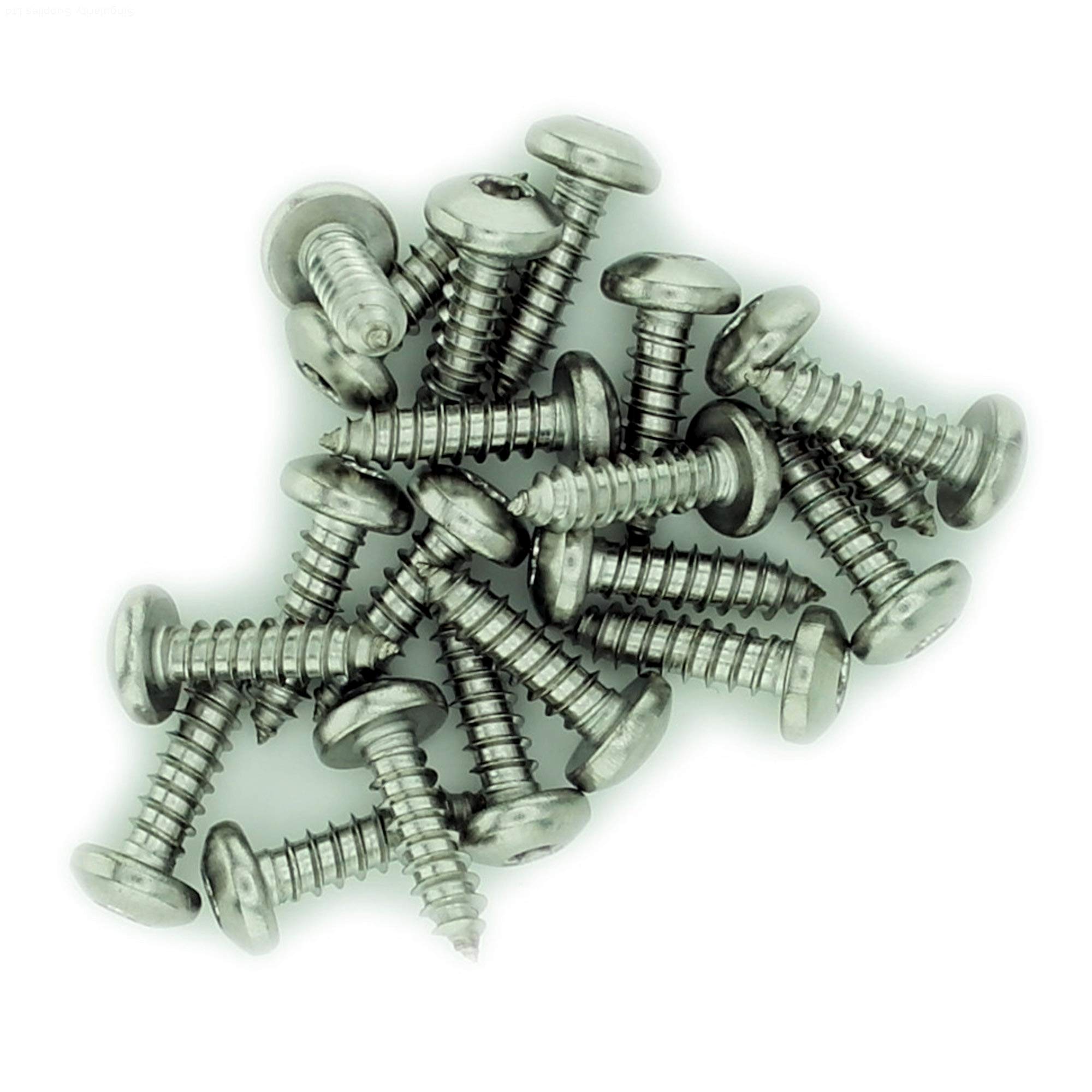 No.12 x 0.975 (5.5mm x 25mm) TX Pan Self-Tapping Screw - Stainless Steel (A2) (Pack of 20)