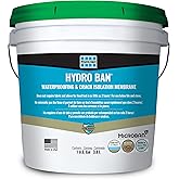 LATICRETE Hydro BAN&reg; Easy to Apply Anti-Fracture Liquid Waterproofing and Crack Insulation Membrane, 1 Gallon Pail