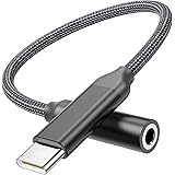 USB C to 3.5mm Headphone Adapter, Type C to Aux Audio Dongle Cable Cord for Pixel 5 4 3 XL, Samsung Galaxy S21 S20 Ultra S20+