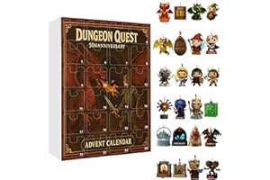 Dungeon & Dragons Advent Calendar 2025-24 Days of Fantasy Ornaments with Collectible RPG Figures, Epic Christmas Countdown Ca
