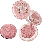 Flower Knows The Sweetie Bear Collection Silk Satin Blush,Talc-Free Muted Rose Powder Blush,Highly Pigmented,Buildable&Blendable,Dimensional Cheek Color for Luminous Look,Gift-Worthy(03 Rose Chanson)