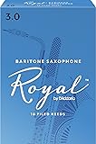 Royal by D'Addario Baritone Sax Reeds, Strength 3.0, 10-pack