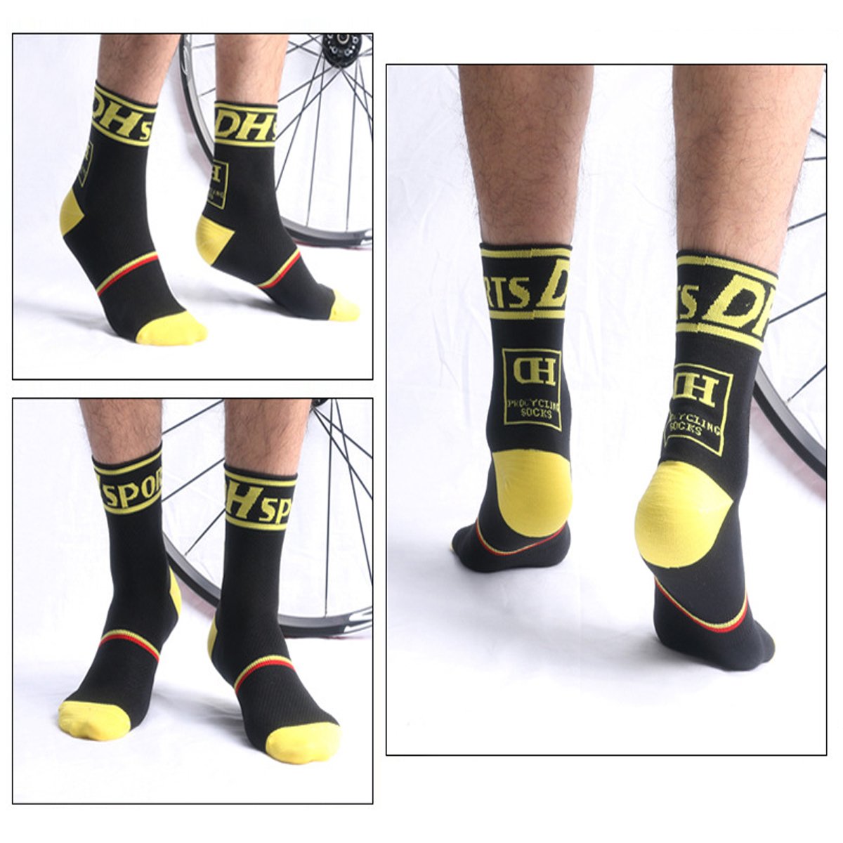 Men’s Cycling Socks Unisex Breathable Sports Running Trekking Athletic