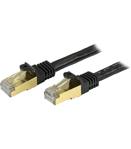 StarTech Cavo Ethernet CAT6a da 1m - Cavo di Rete LAN RJ45 10 Gigabit Schermato 100W Poe - Cavo Dati Patch STP 10GbE - Testato Individualmente - Certificato UL/Tia - Grigio (6ASPAT1MGR