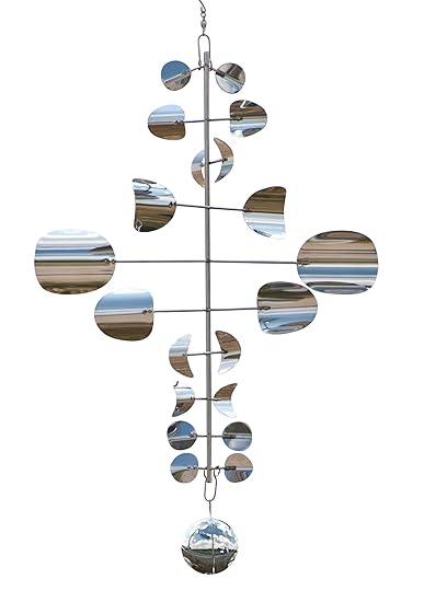 Wind-Dancer Windskulptur Sailor H, zum Aufhängen - Edle Gartendekoration Windchime, Windspiel als edles Geburtstagsgeschenk,,