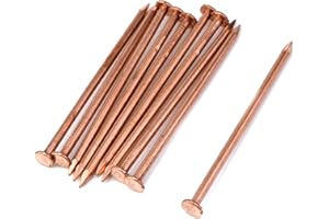 MY MIRONEY 10 Pack 4 Inch Copper Nails Solid Copper Nail Spikes for Slating & Roofing