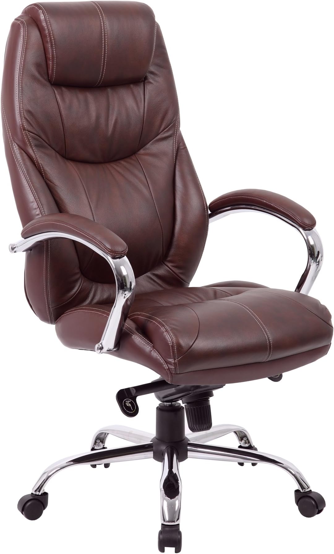 Genoa Top Leather Executive Office Chair - Brown