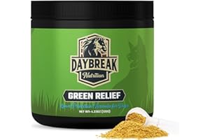 Daybreak Nutrition Green Relief Dog Urine Neutralizer for Lawn - Natural Grass Saver Powder Supplement with L-Methionine, Cranberry & Probiotics - Prevents Yellow Patches from Dog Pee - Made in USA
