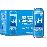 Perfect Hydration 9.5+ ph Alkaline Water, Electrolyte Minerals for Taste, Made in the USA, 16.9 oz Recyclable Aluminum Cans, Pack of 12