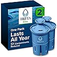 Brita Filter Replacements for Water Pitchers and Dispensers, Elite, NSF Certified to Remove 99% of Lead, 2 Count, Blue