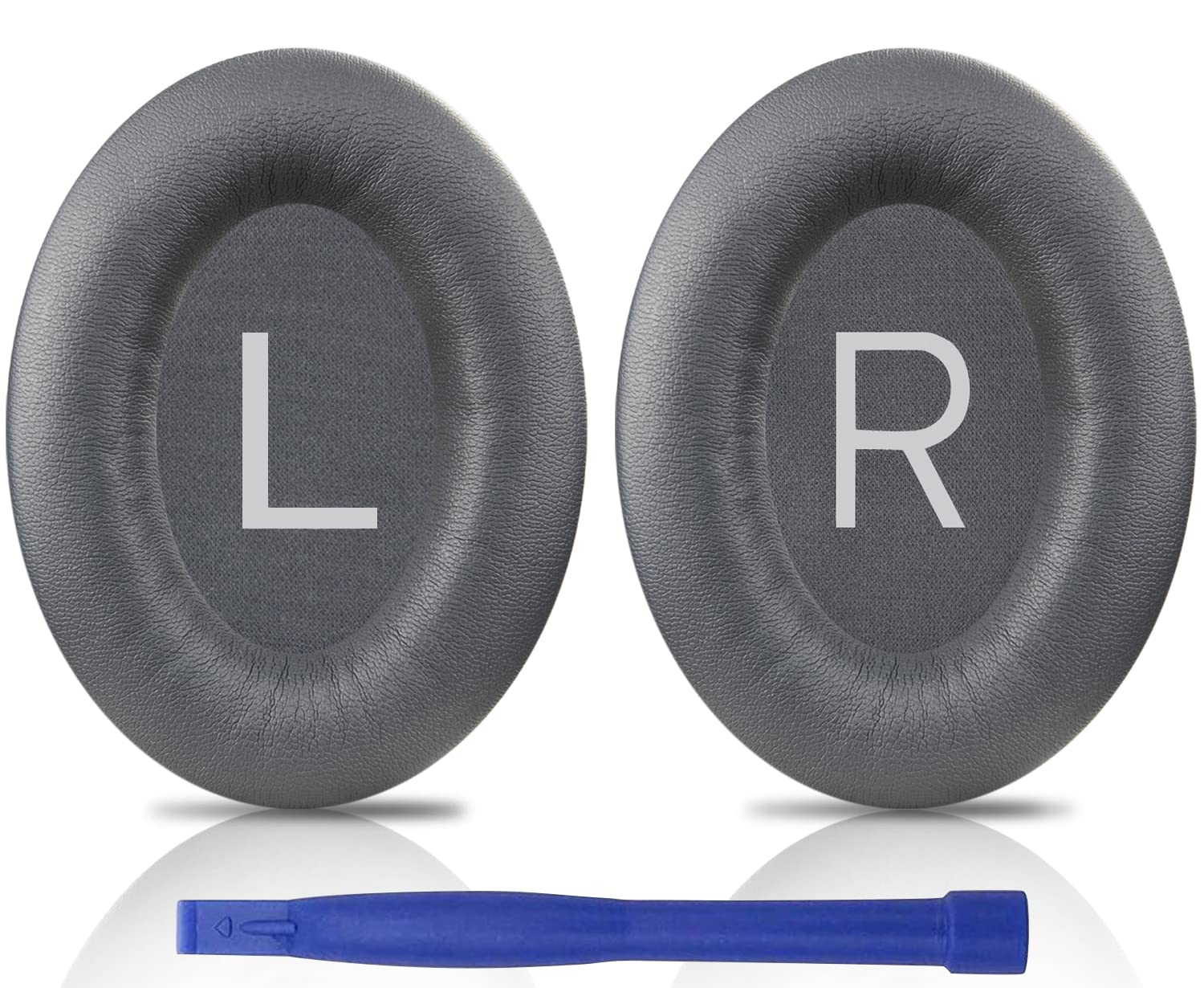 SOULWIT Professional Ear Pads Cushions Replacement for Bose QuietComfort 45 (QC45)/QuietComfort SE(QC SE) Over-Ear Headphones, Earpads with Softer Protein Leather, Noise Isolation Foam (Eclipse Grey) — image 1