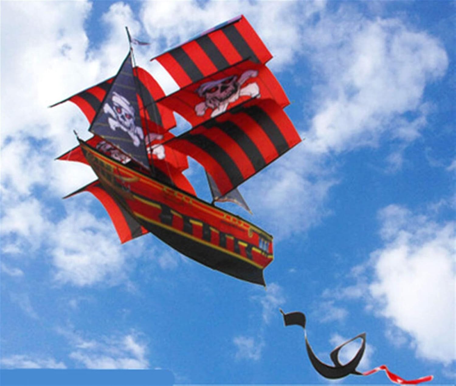High Quality 3D Professional Three-dimensional Pirate Ship Sailing Kite