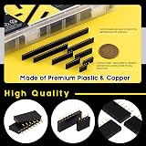 Mardatt 240Pcs 2.54mm Female Pin Header Assortment Kit 4-40 Pins PCB Connector view 4