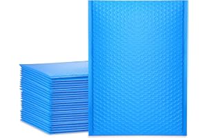 UCGOU Bubble Mailers 10.5x16 Inch Blue 25 Pack Poly Padded Envelopes Large #5 Mailing Packages Opaque Packaging Postal Self Seal Adhesive Waterproof Boutique Shipping Bags for Clothes